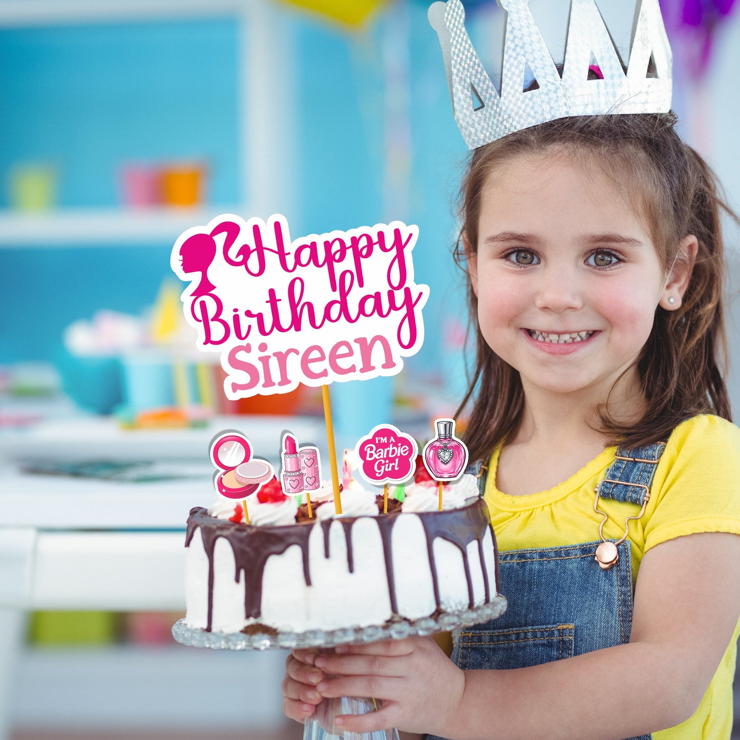 Barbie Birthday Theme Caketopper