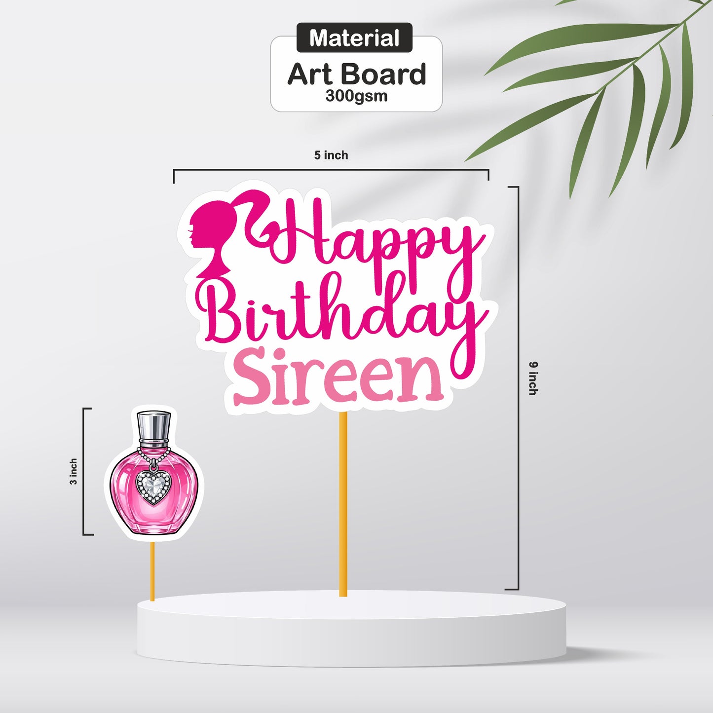 Barbie Birthday Theme Caketopper