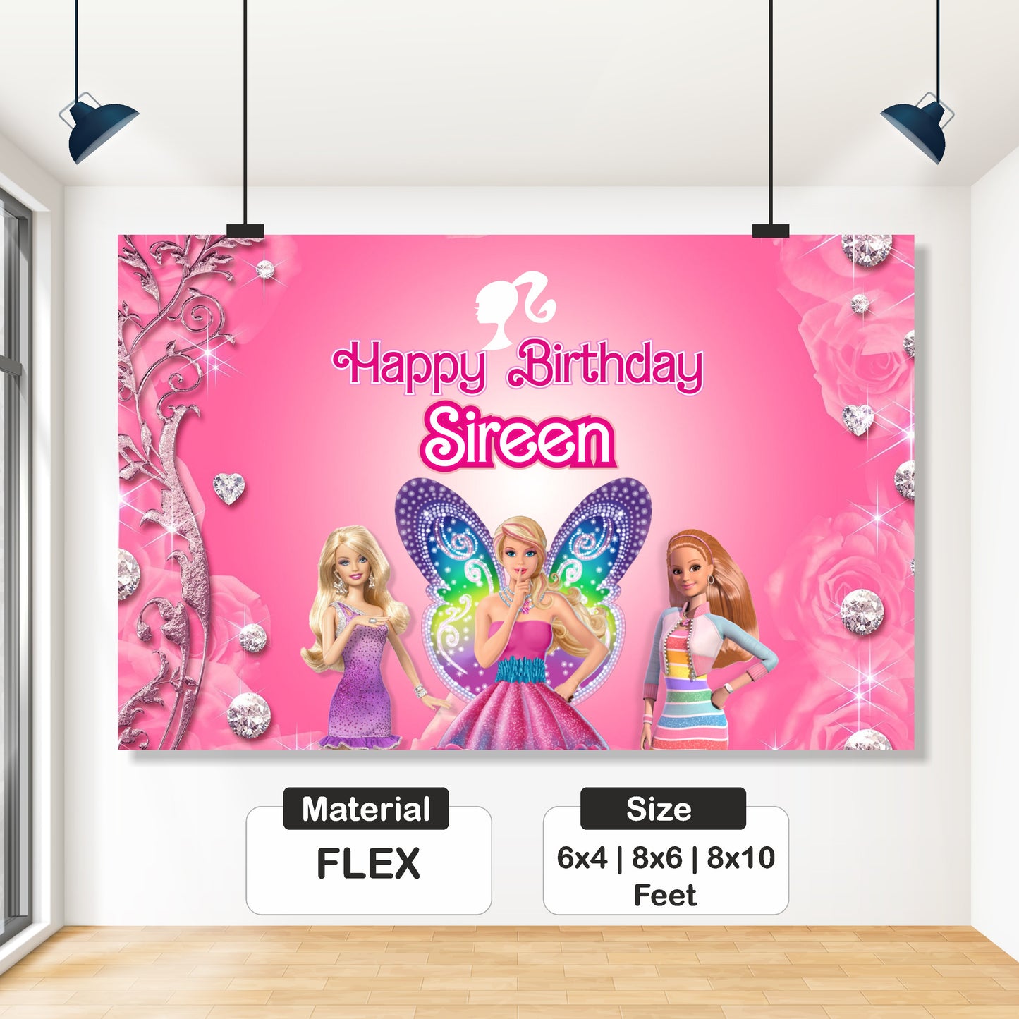 Barbie Birthday Theme Backdrop