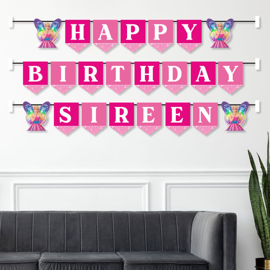 Barbie Birthday Theme Bunting