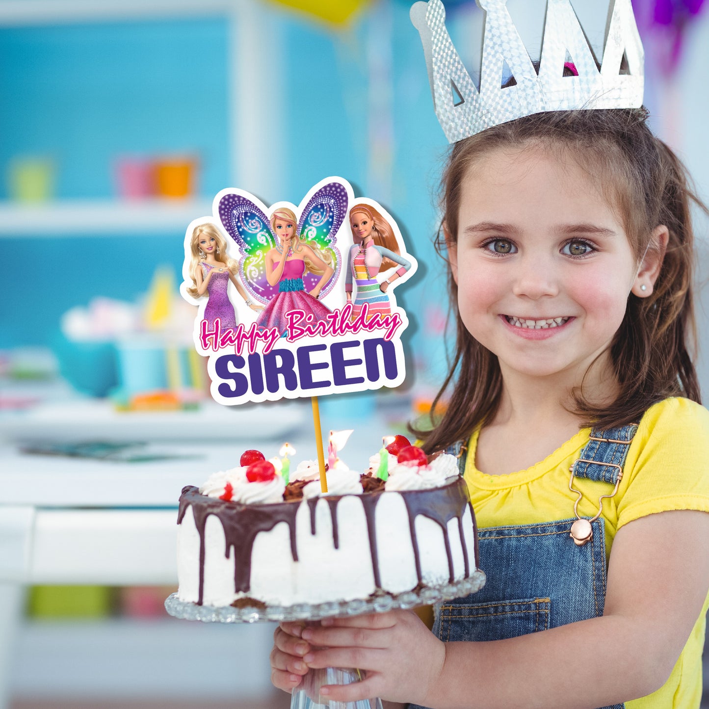 Barbie Birthday Theme Classic Caketopper