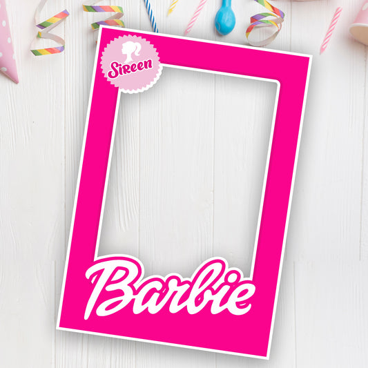 Barbie Birthday Theme Classic Photobooth for birthday party