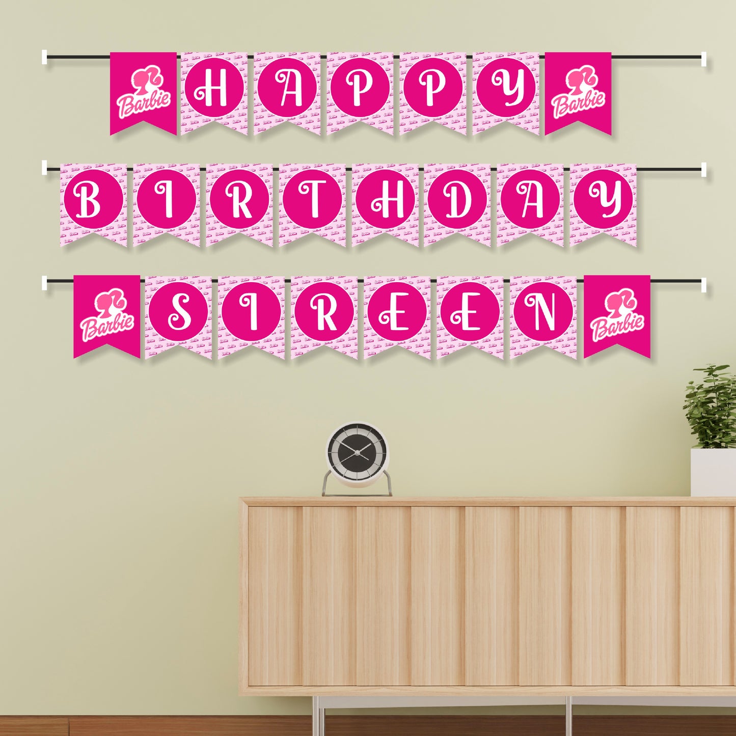 Barbie Birthday Theme Classic Bunting