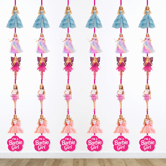 Barbie Birthday Theme Danglers for Birthday Party Decoration