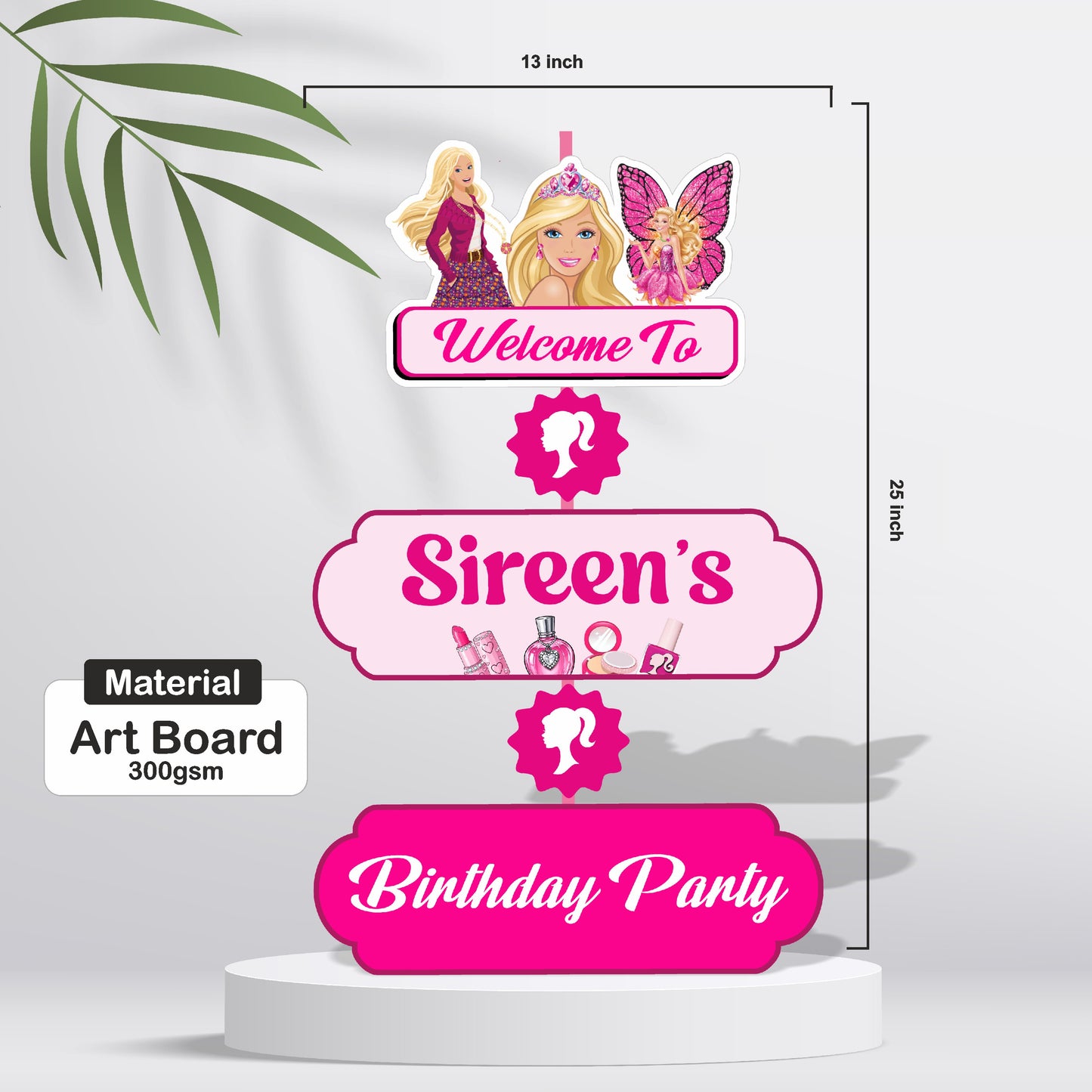 Barbie Birthday Theme Classic Door Poster