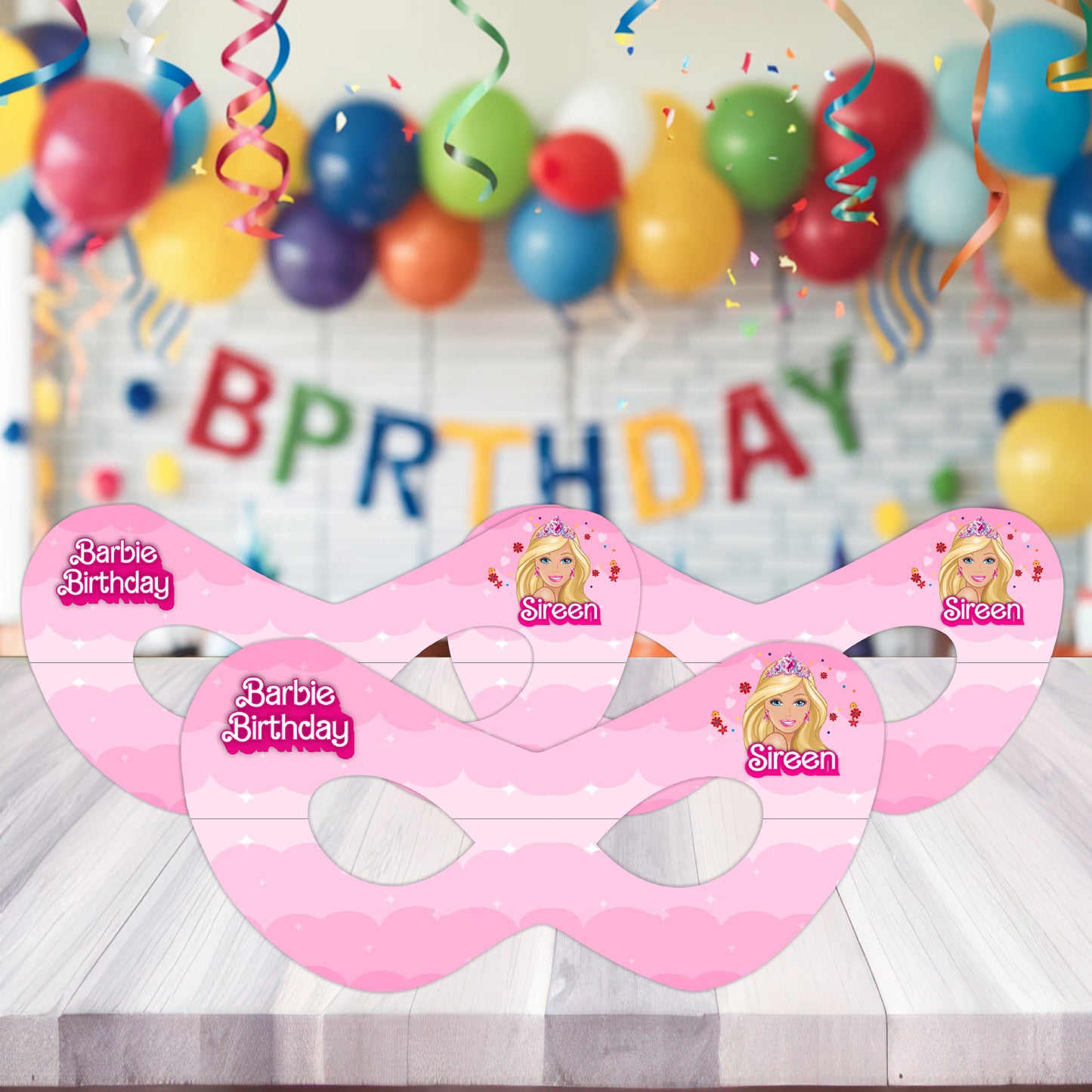 Barbie Birthday Classic Theme Eye Mask
