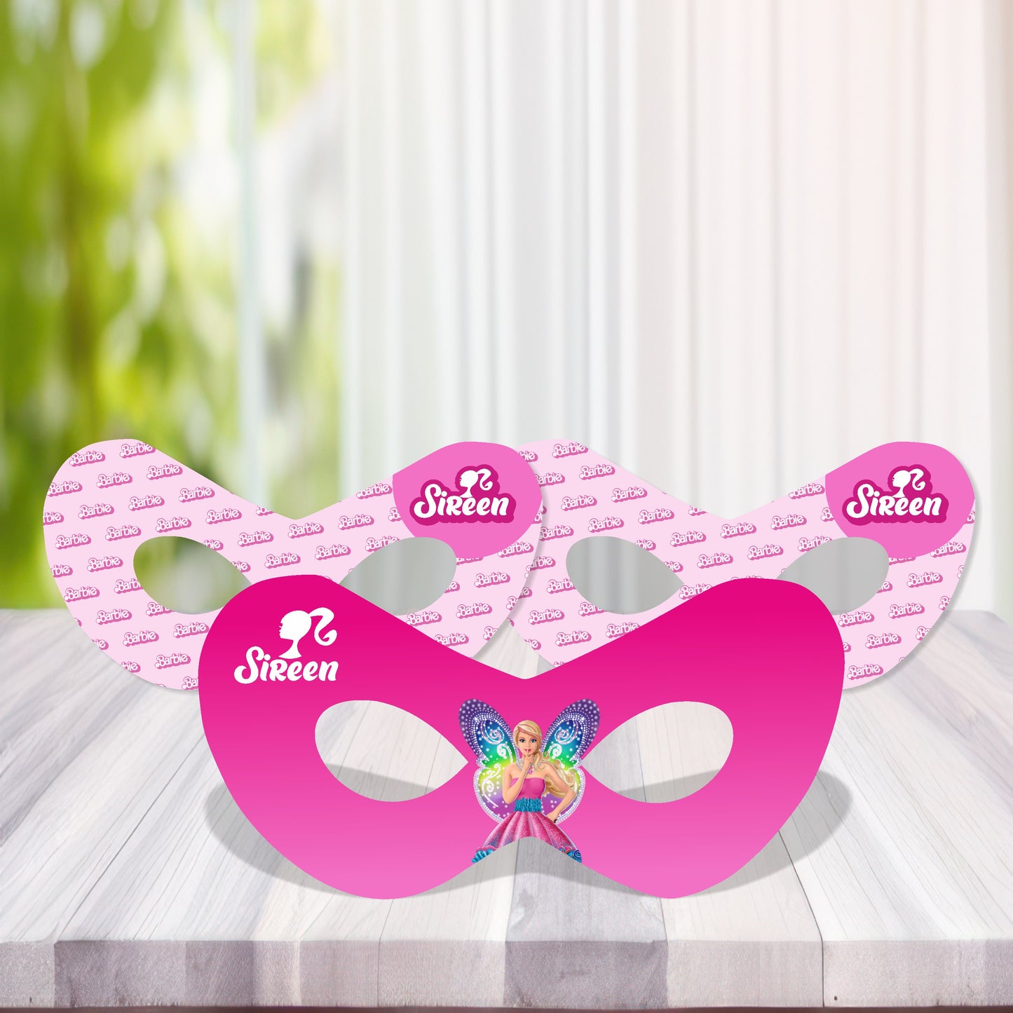 Barbie Birthday Customized Theme Eye Mask