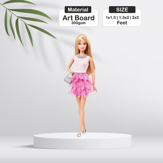 Barbie Birthday Theme Cutout - BP 07