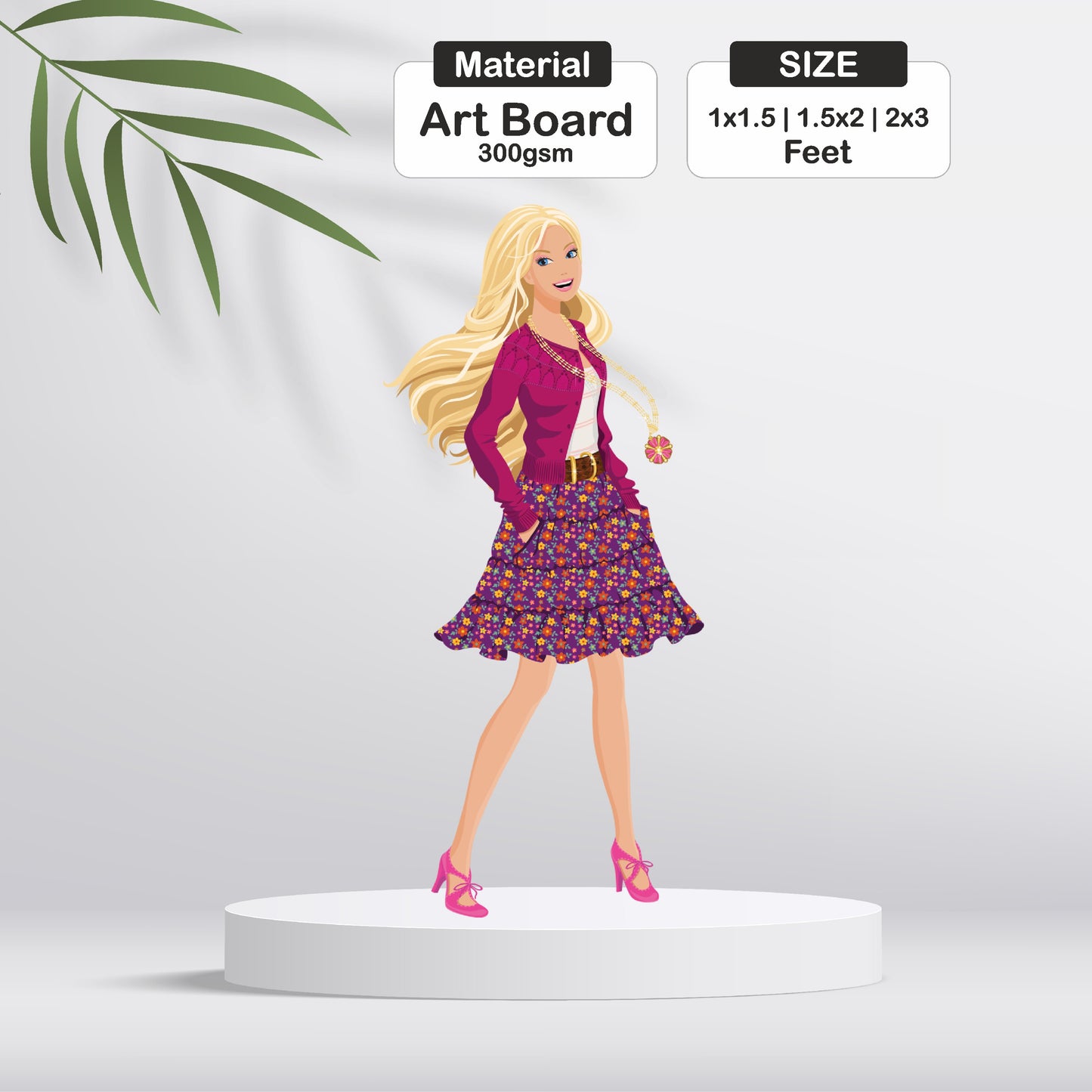 Barbie Birthday Theme Cutout - BP 10