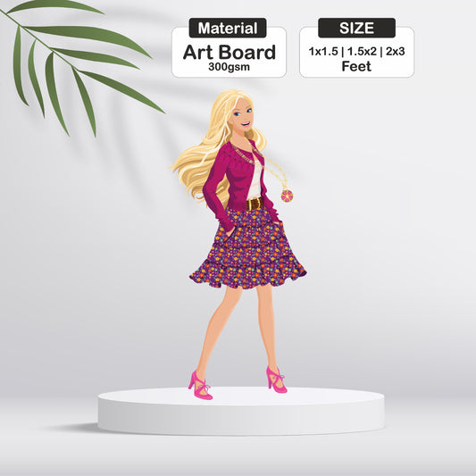 Barbie Birthday Theme Cutout - BP 10