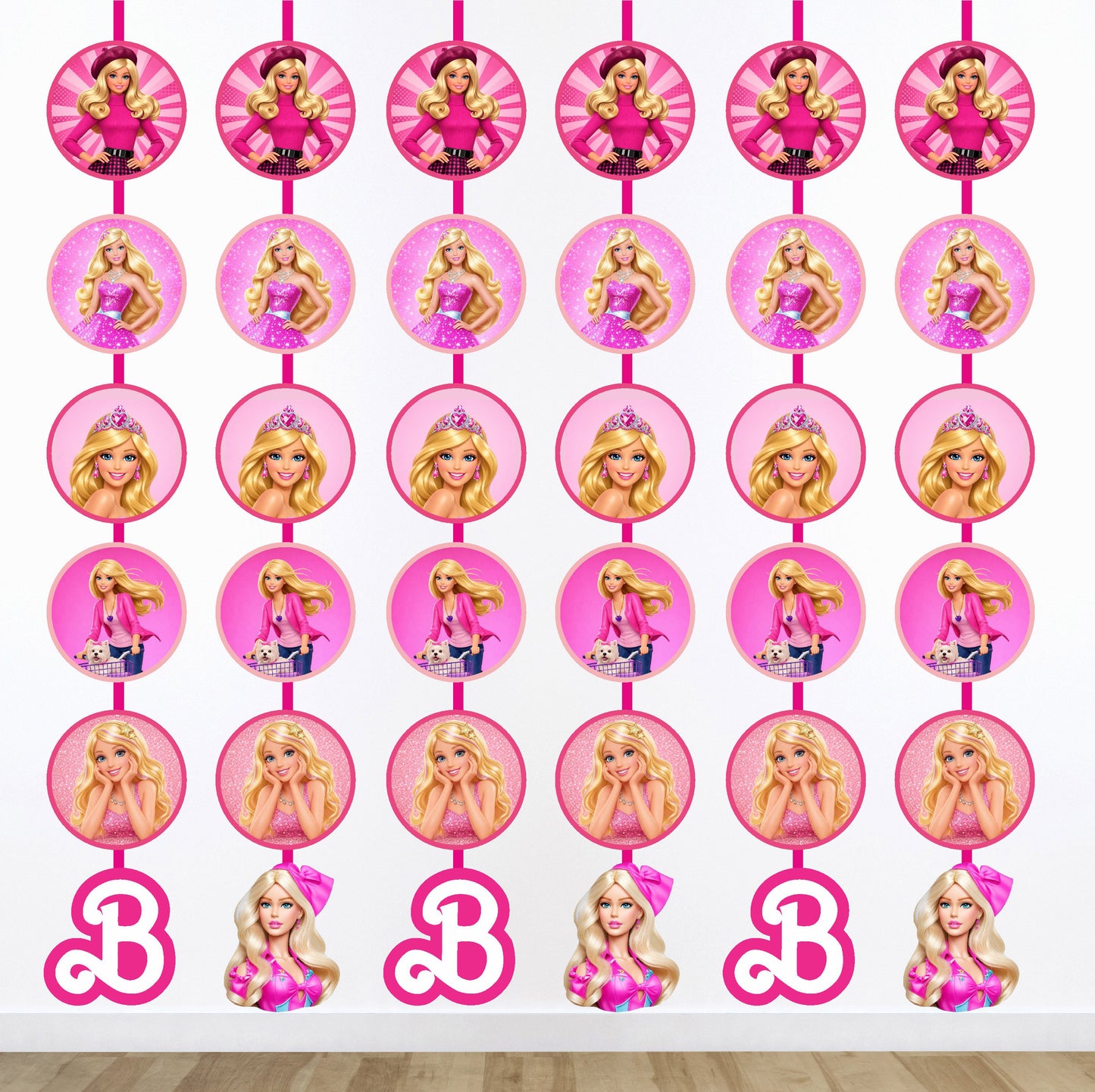 Barbie Birthday Theme Danglers for Girls Birthday Party Decoration