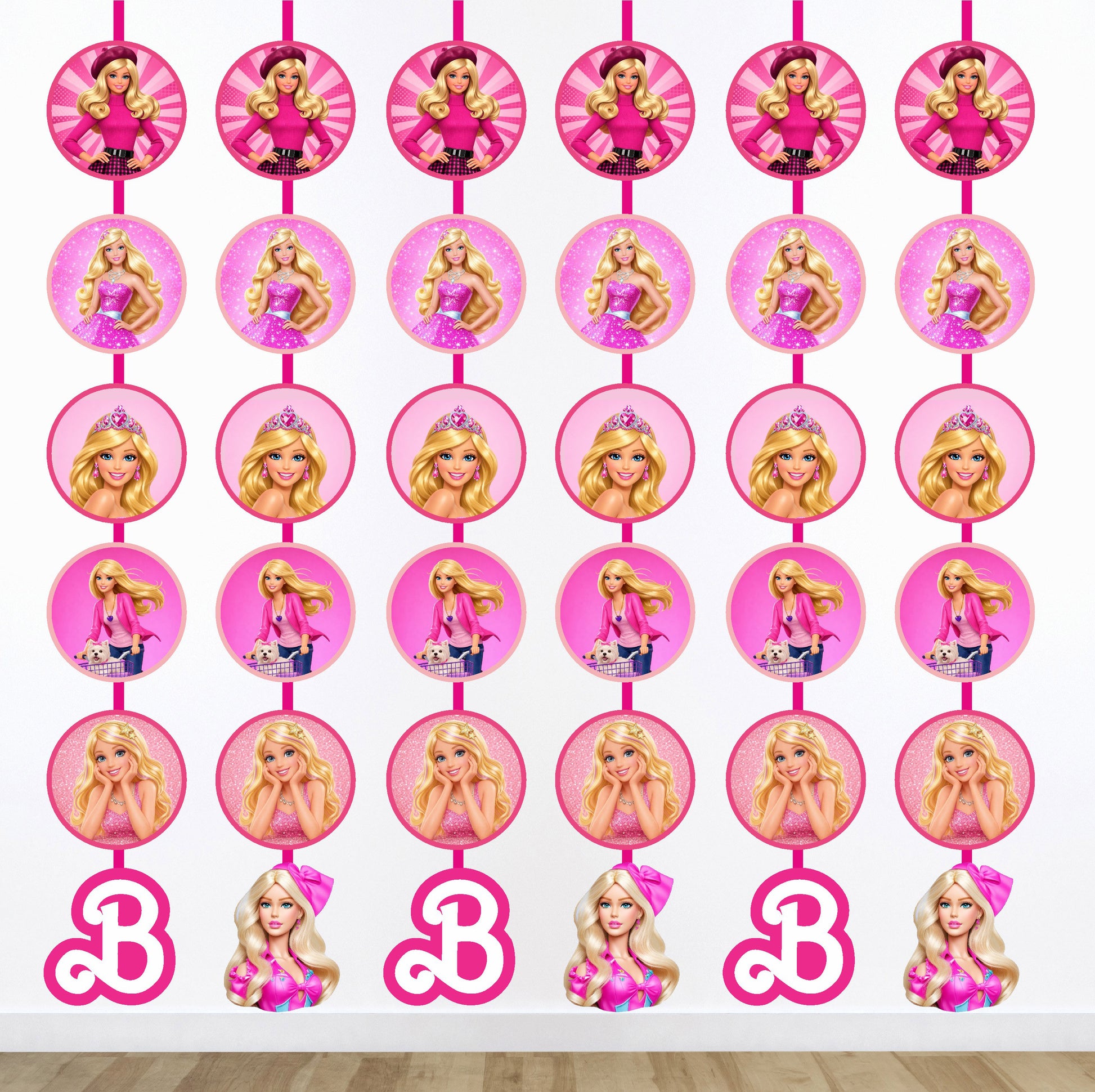 Barbie Birthday Theme Danglers for Girls Birthday Party Decoration