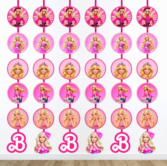 Barbie Birthday Theme Danglers for Girls Birthday Party Decoration