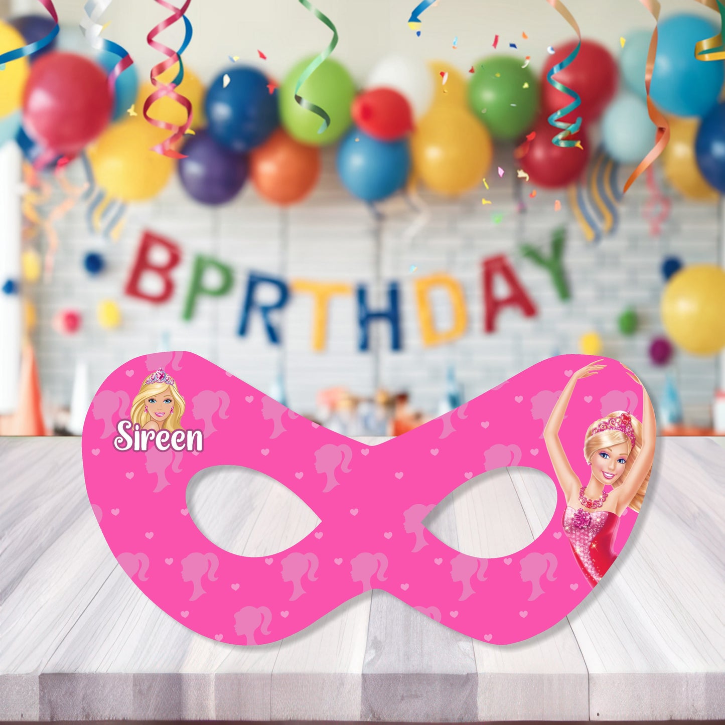 Barbie Birthday Theme Eye Mask