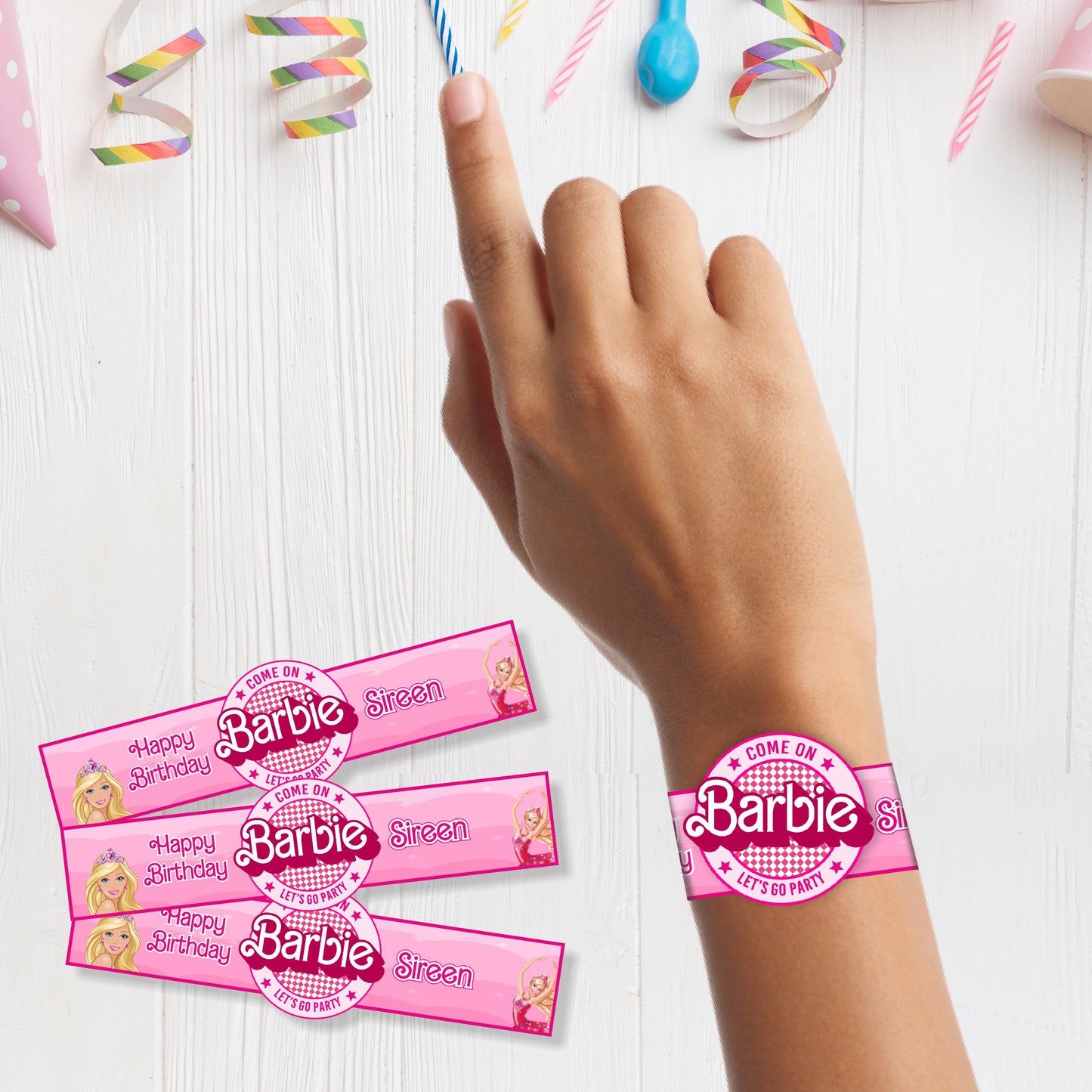Barbie Birthday Theme Hand Band
