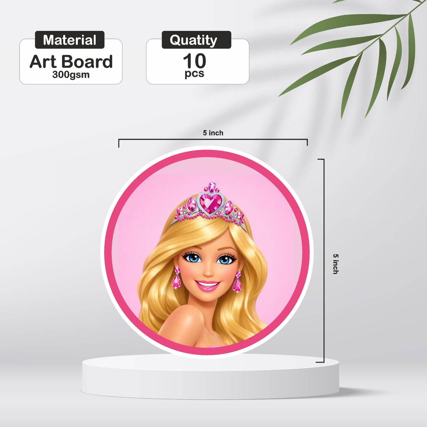 Barbie Birthday Theme Character Mini Cutouts