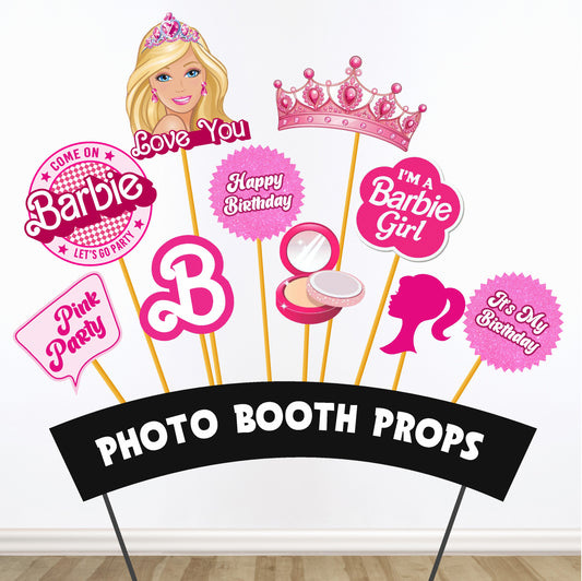 Barbie Birthday Theme Props