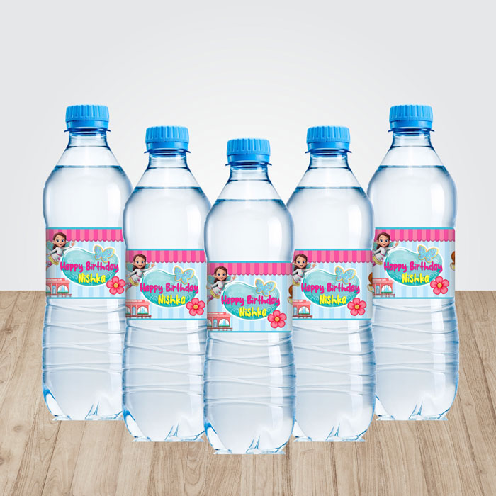 Butterbean's Café Theme Water Bottle Sticker