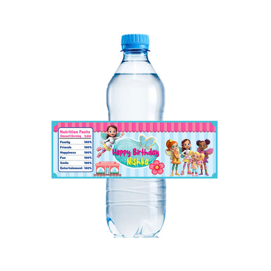 Butterbean's Café Theme Water Bottle Sticker