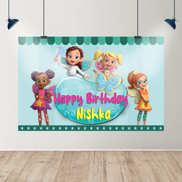 Butterbean's Café Theme Personalized Backdrop
