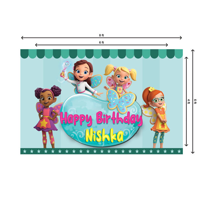 Butterbean's Café Theme Personalized Backdrop