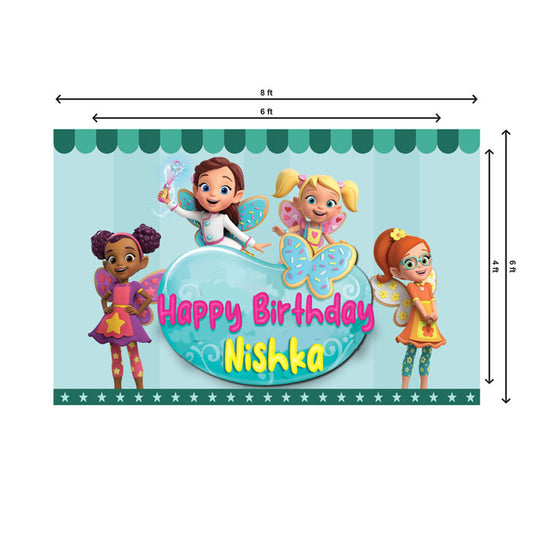 Butterbean's Café Theme Personalized Backdrop