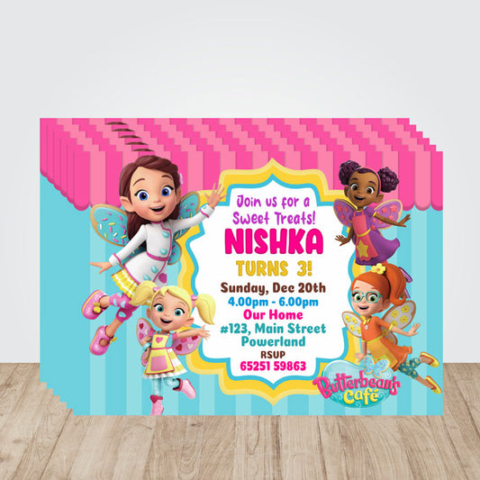 Butterbean's Café Theme Invite