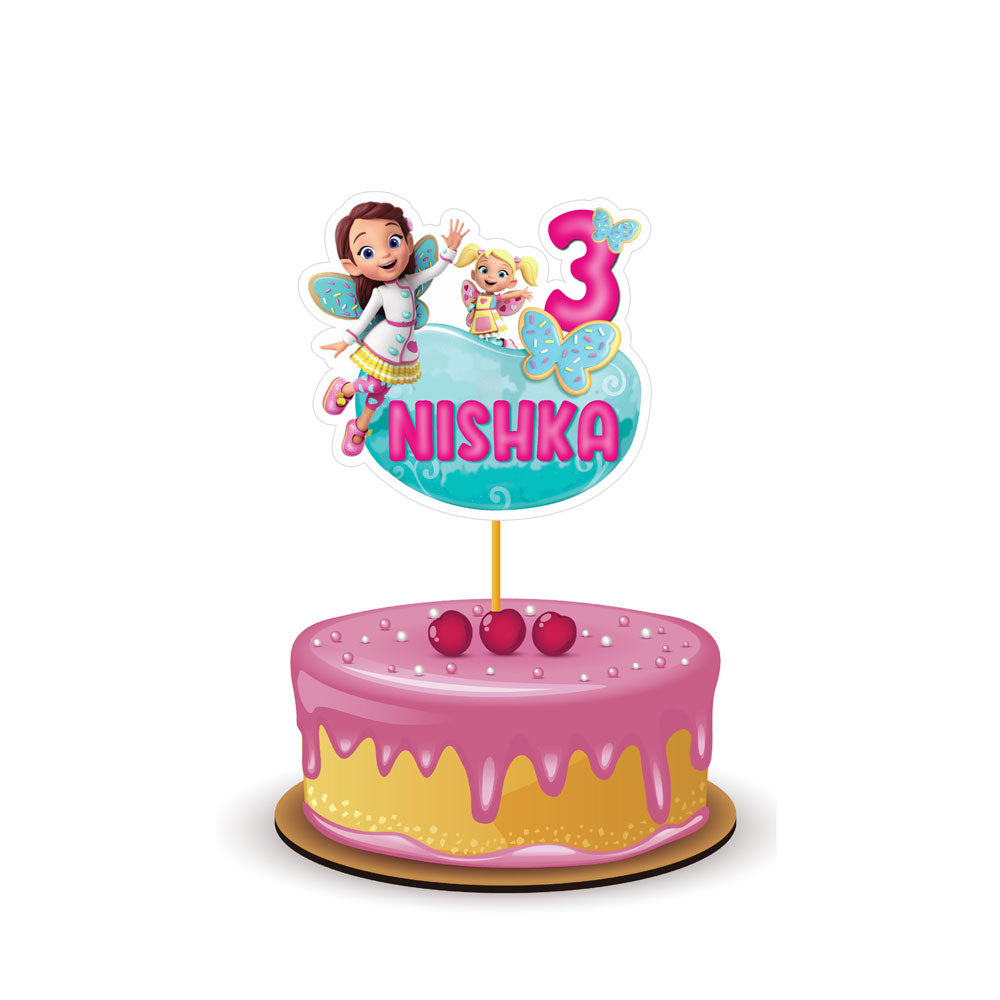 Butterbean's Café Theme Customized Caketopper