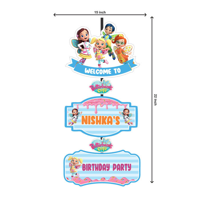 Butterbean's Café Theme Personalized Door Poster