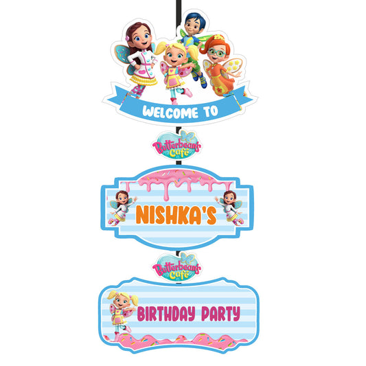 Butterbean's Café Theme Personalized Door Poster