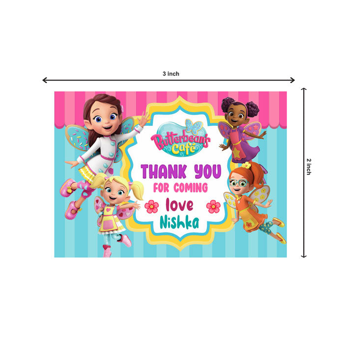 Butterbean's Café  Theme Thank You Cards