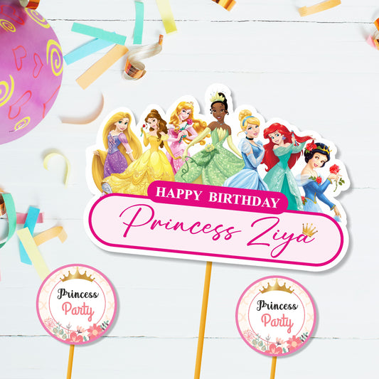 Princess Theme Customized Caketopper