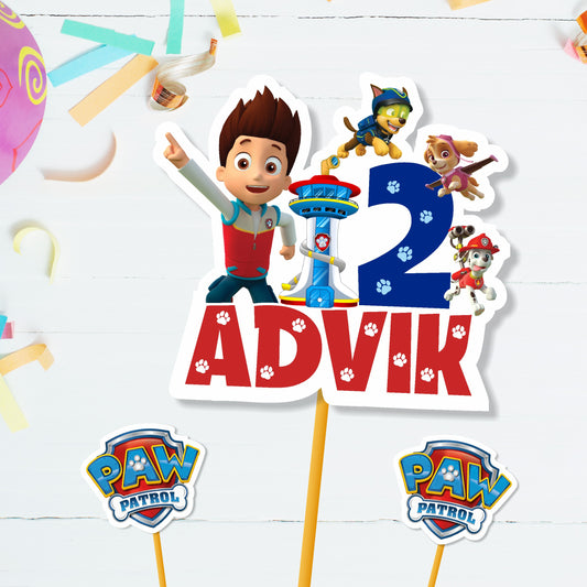 Paw Patrol Theme Classic-1 Caketopper