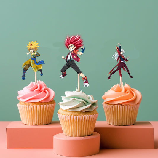 Beyblade Theme Cupcake Topper