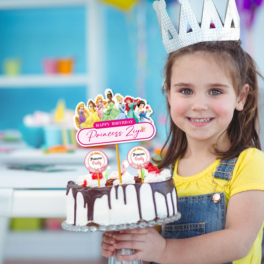 Princess Theme Customized Caketopper