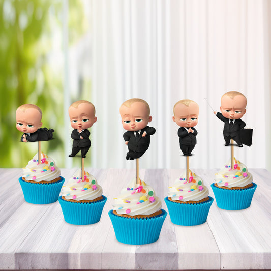 Boss Baby Theme Classic Cup Caketopper