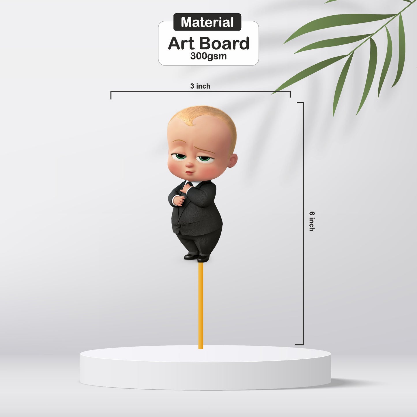 Boss Baby Theme Classic Cup Caketopper