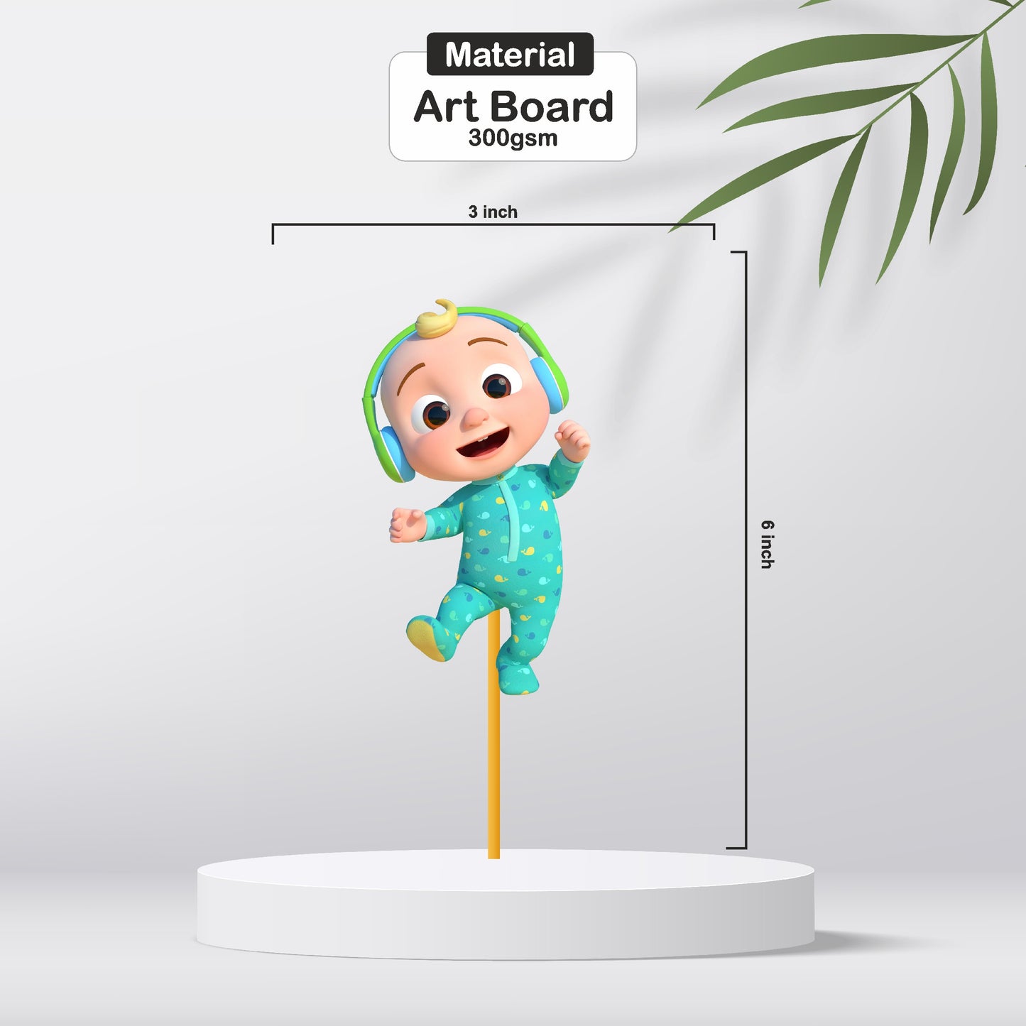 Cocomelon Theme Character Cupcake Topper