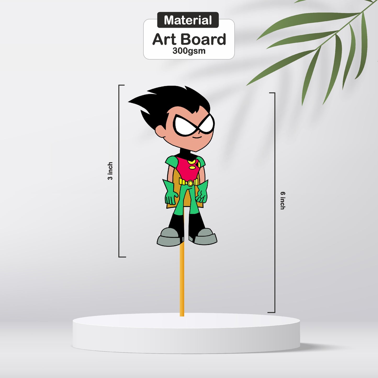 Teen Titans Theme Cupcake Topper