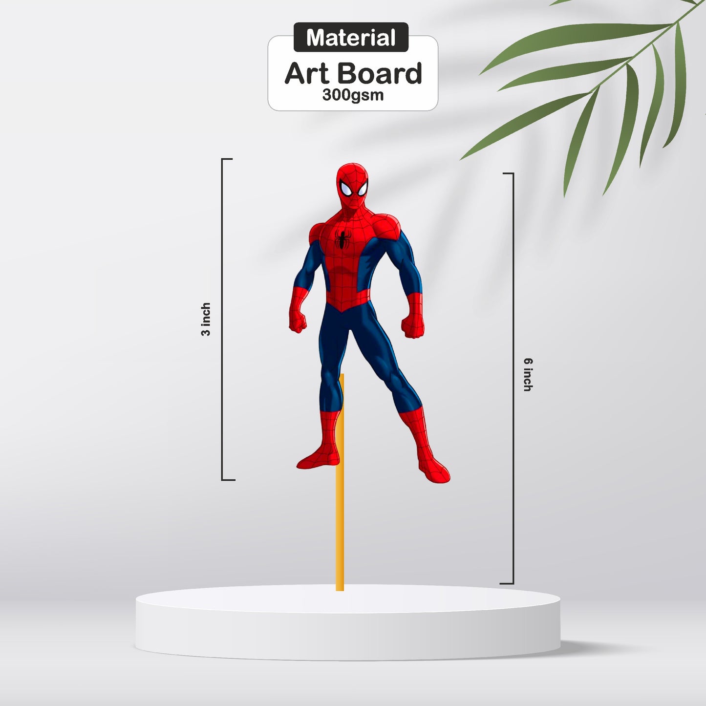 Spiderman Theme Cupcake Topper