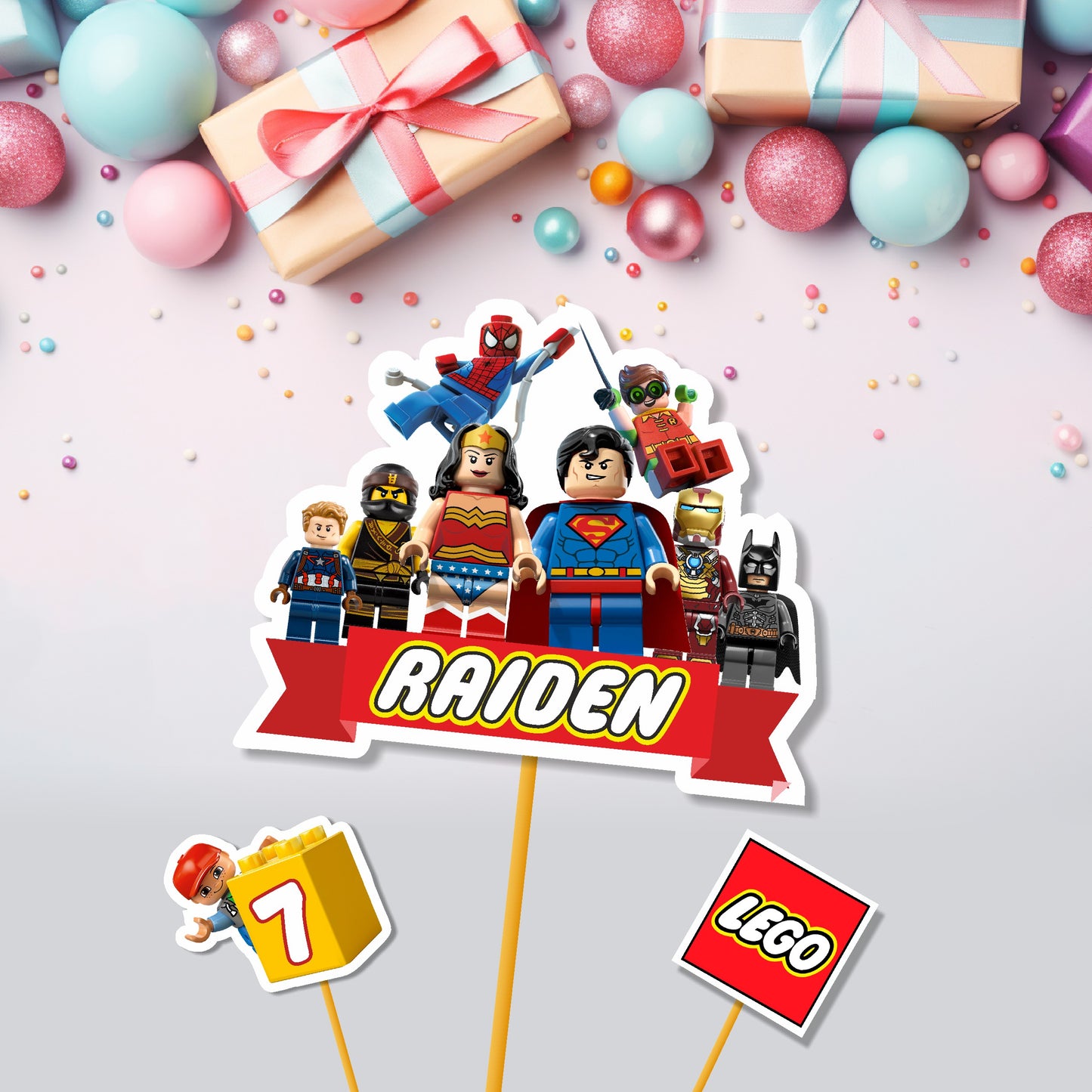 Lego Theme Classic Caketopper - 2