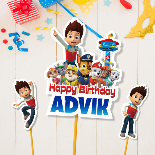 Paw Patrol Theme Classic-2 Caketopper