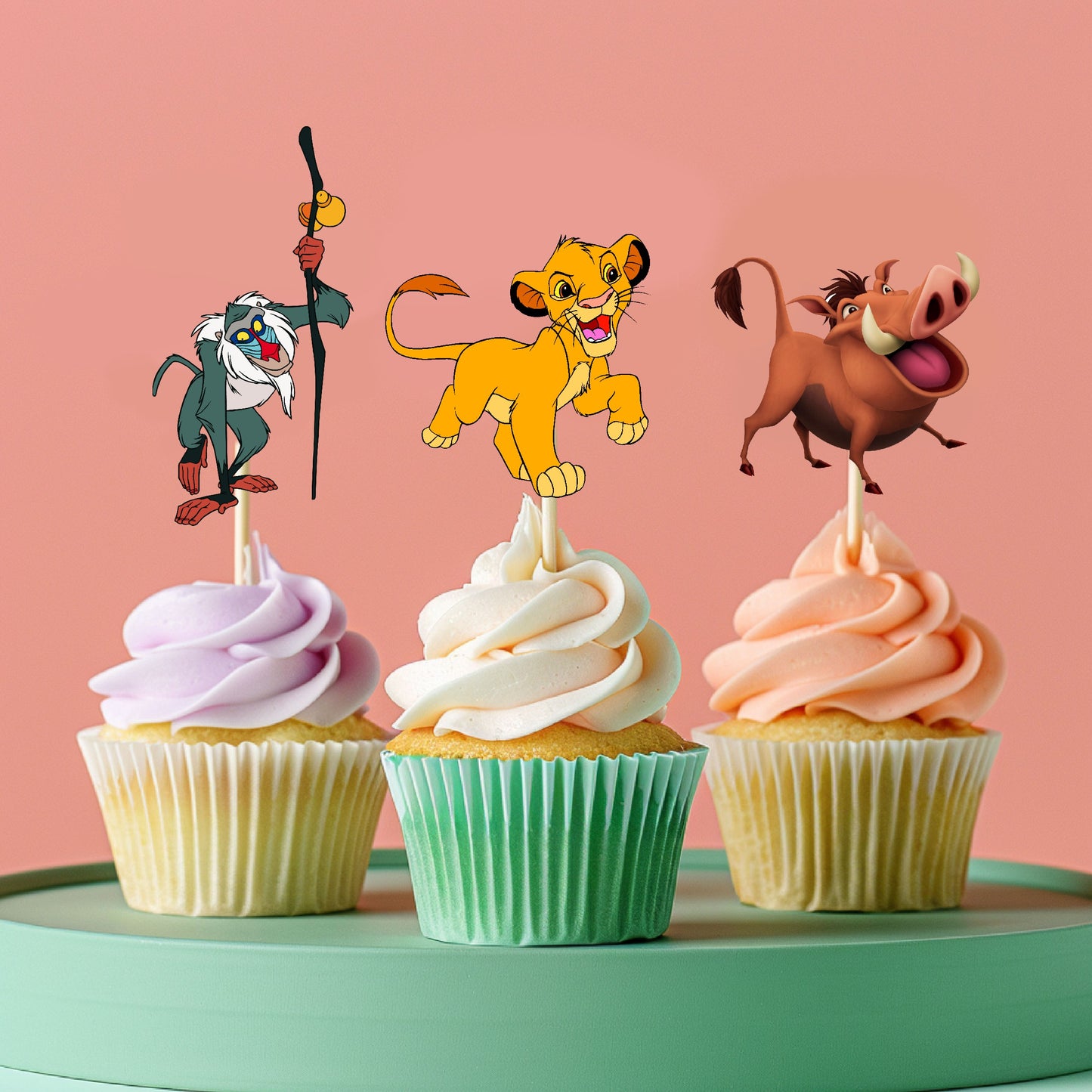 Lion King Theme Classic Cupcake Topper