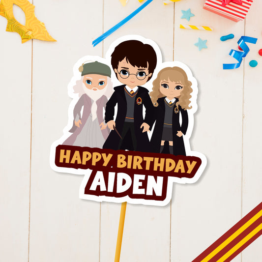 Harry Potter Theme Personalized Caketopper