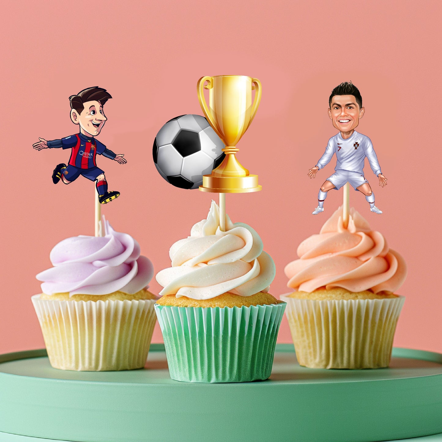 Football Theme Cupcake Topper