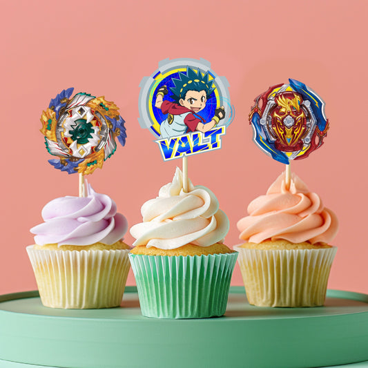 Beyblade Theme Classic Cupcake Topper