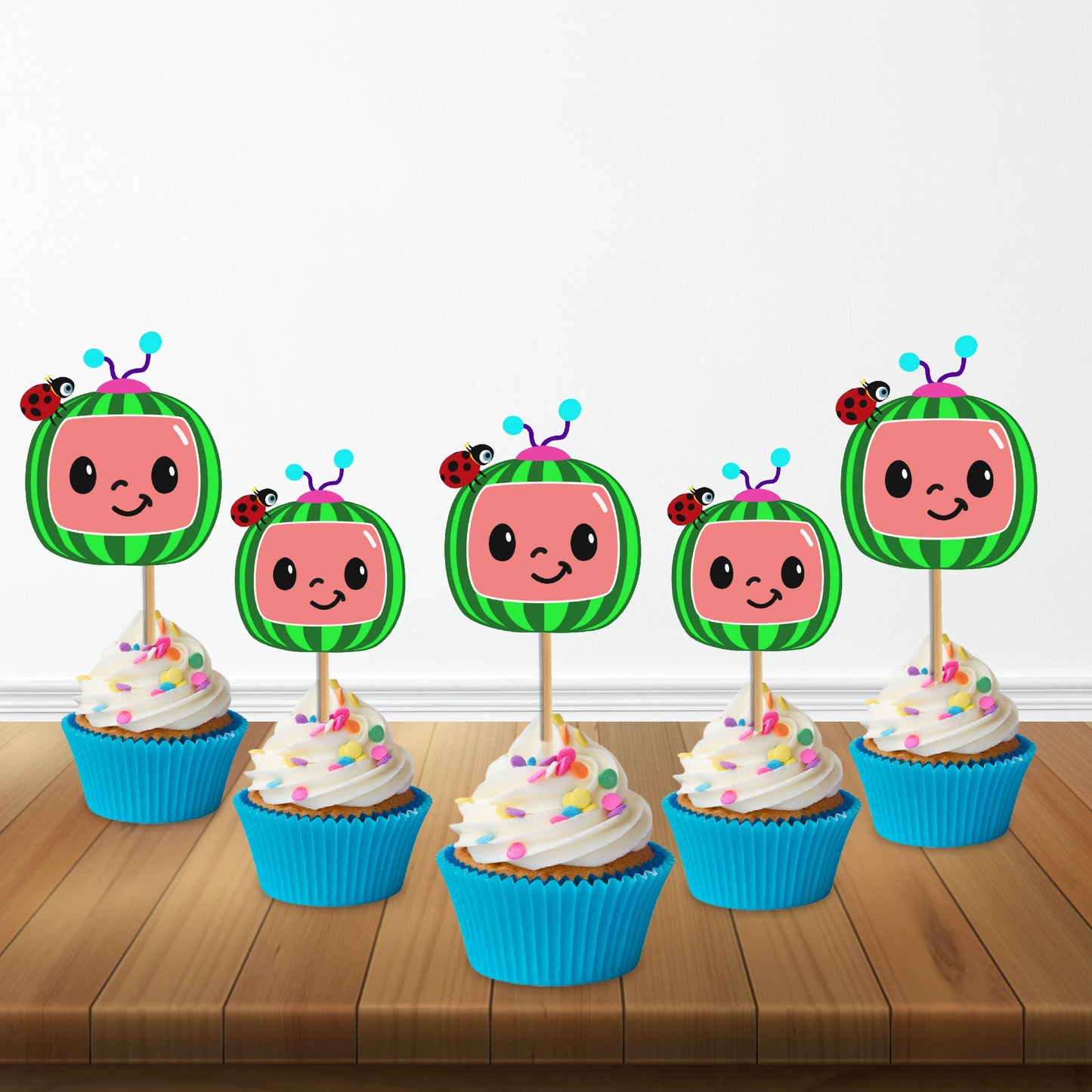 Cocomelon Theme Icon Cupcake Topper