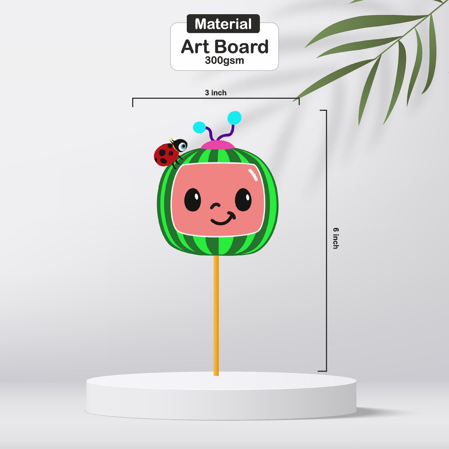 Cocomelon Theme Icon Cupcake Topper