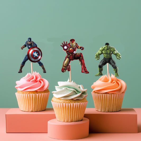 Avengers Theme Cupcake Topper