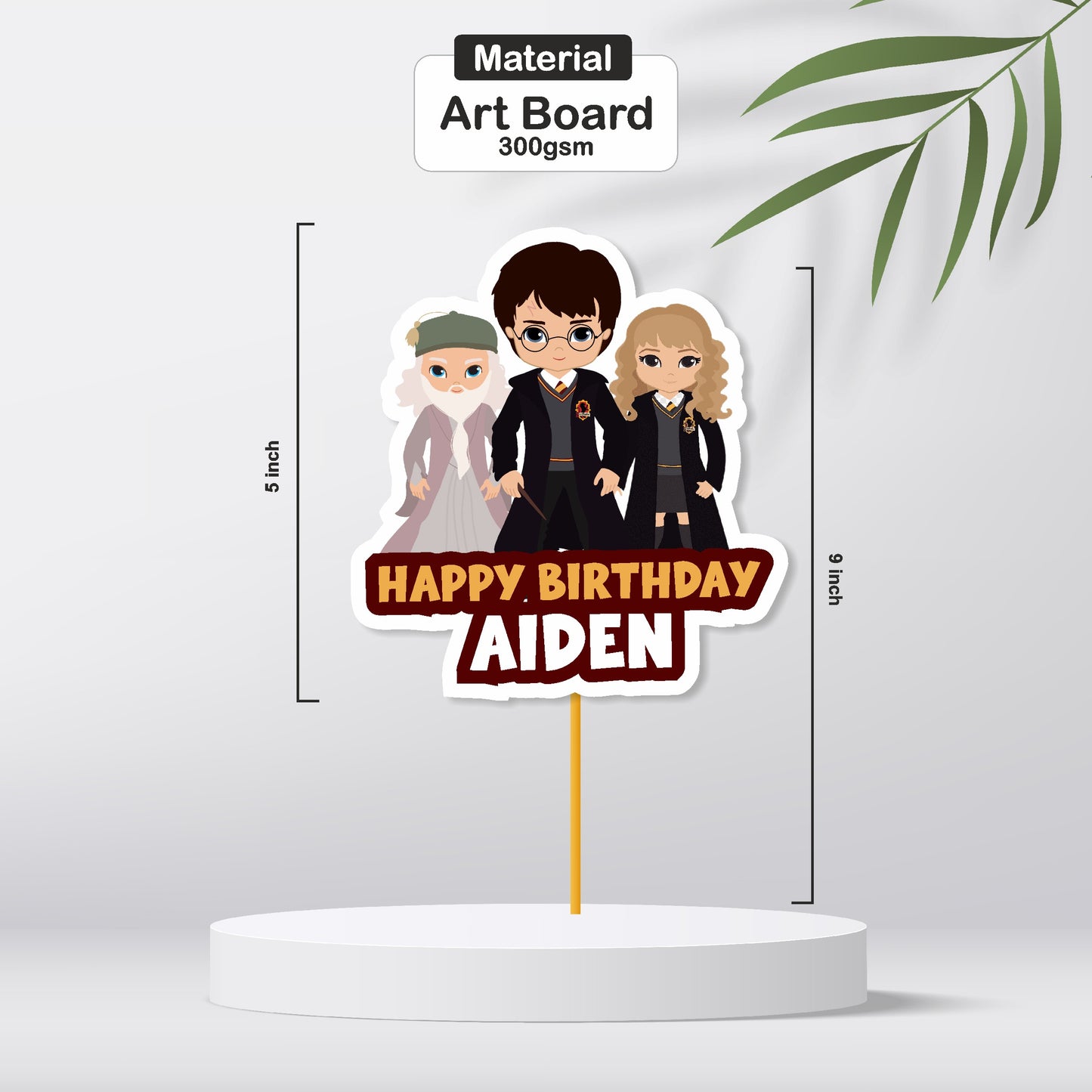Harry Potter Theme Personalized Caketopper